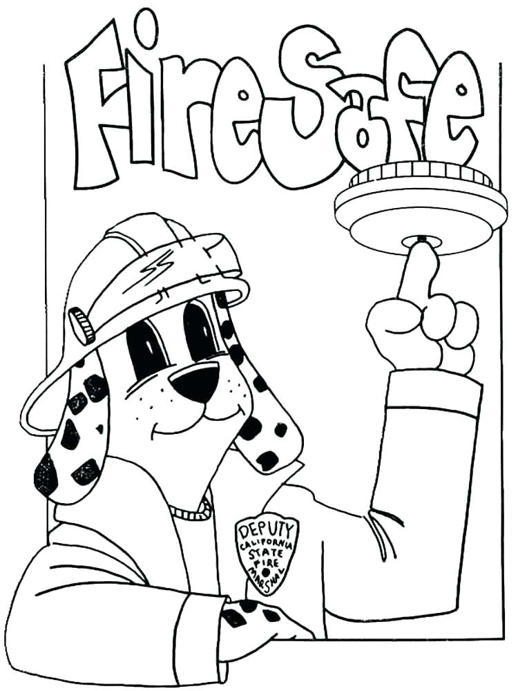 Fire Safety Coloring Book Coloring Pages