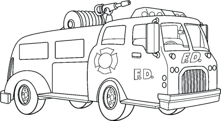 Firetruck Coloring Pages Pumper Truck In Online Fire Truck 755x415 Firetruck Coloring Pages Pumper Truck In Online Fire Truck