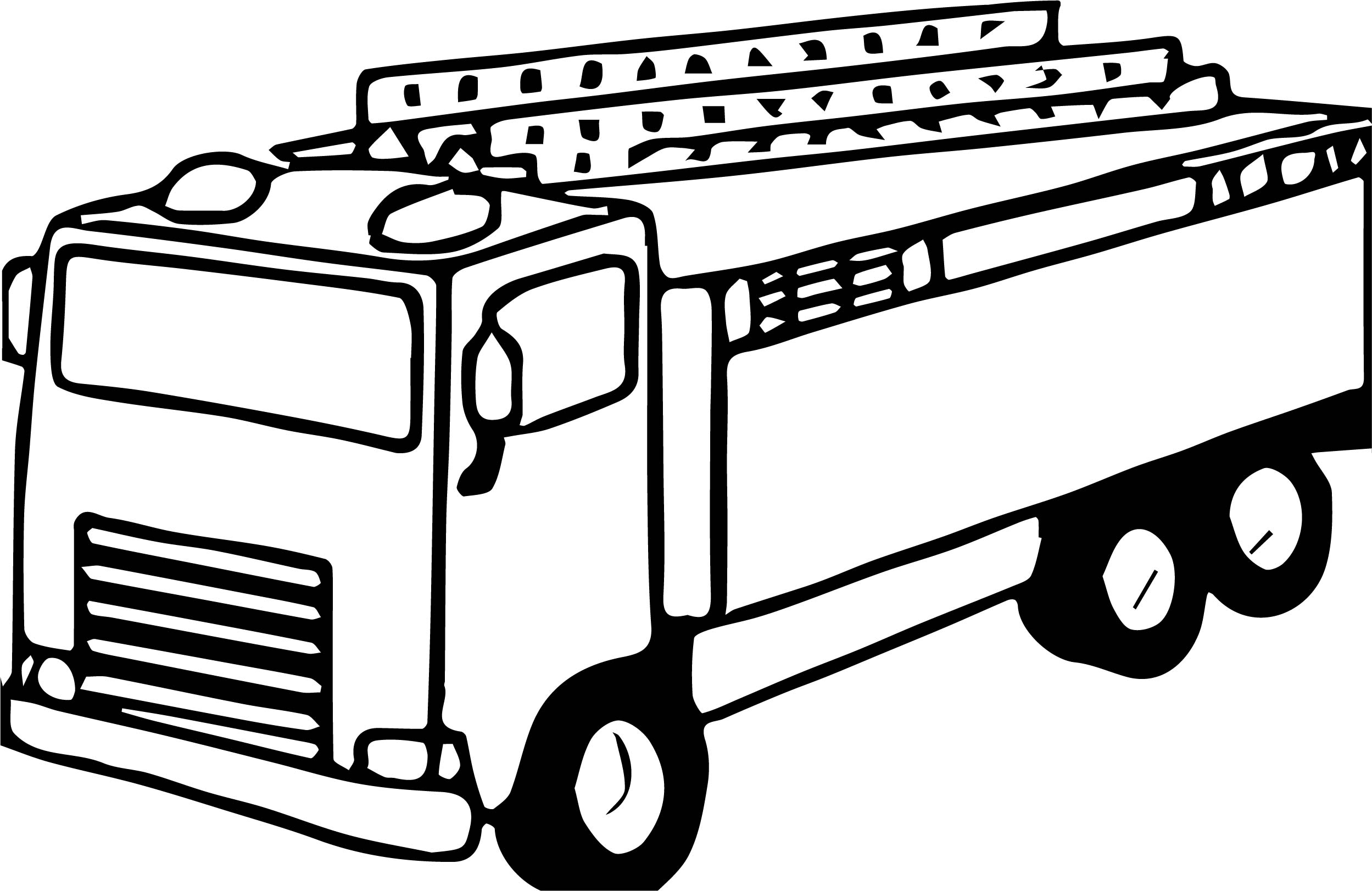 Old Fire Truck Coloring Page Wecoloringpage 2498x1622 Old Fire Truck Coloring Page Wecoloringpage