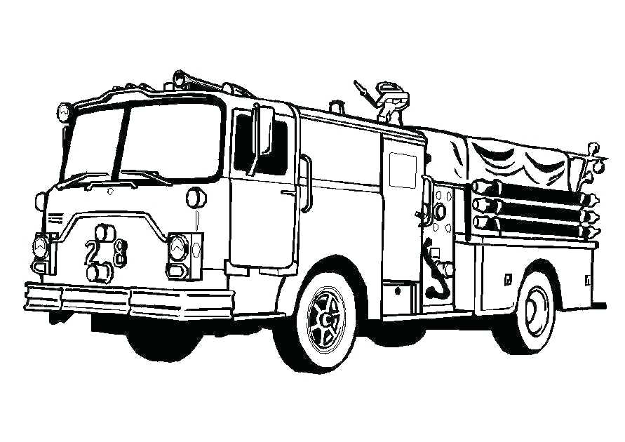 891x630 Free Fire Truck Coloring Pages Printable Fire Truck Coloring Free
