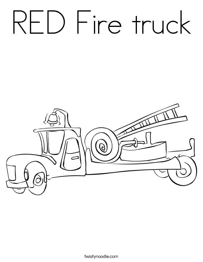 Red Fire Truck Coloring Page 685x886 Red Fire Truck Coloring Page