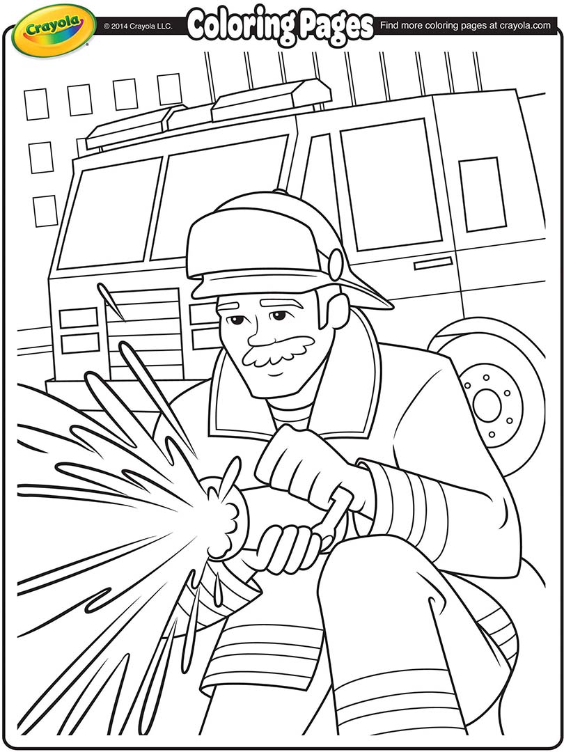 Firefighter Coloring Page 810x1080 Firefighter Coloring Page
