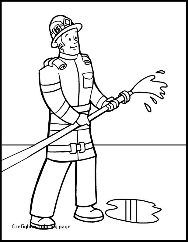 Firefighter Coloring Page 618x798 Firefighter Coloring Page
