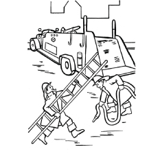 Firefighter Coloring Pages 230x230 Firefighter Coloring Pages