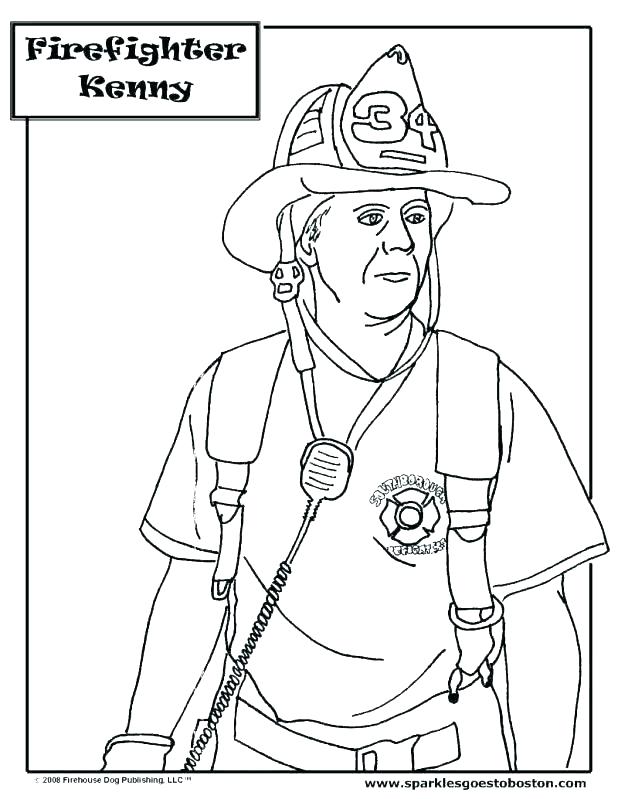 Firefighter Coloring Page at GetColorings.com | Free printable ...