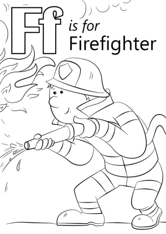 340x480 Letter F Coloring Pages Preschool Printable In Good Letter F