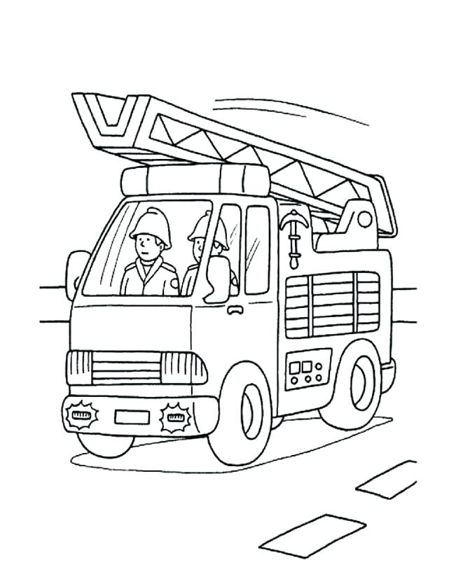 Firefighter Coloring Pages For Preschoolers at GetColorings.com | Free ...
