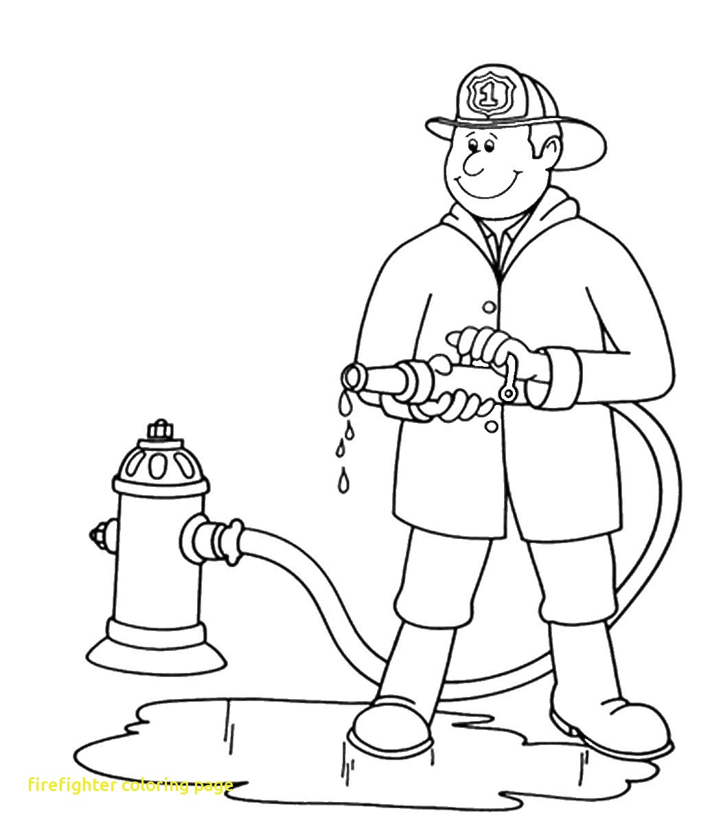 Coloring Page Firefighter 1053x1200 Coloring Page Firefighter