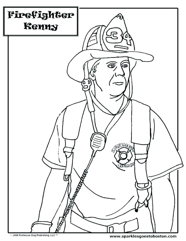 618x799 Fire Fighter Coloring Pages Pig Want To Be A Great Firefighter