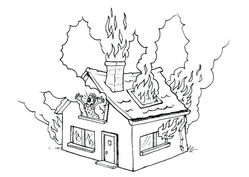875x620 Firefighter Coloring Pages Fire Fire Department Colouring Pages
