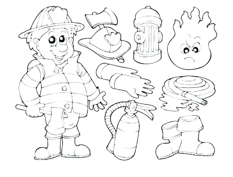 800x609 Coloring Page Firefighter Fireman Coloring Pages Fire Fighter