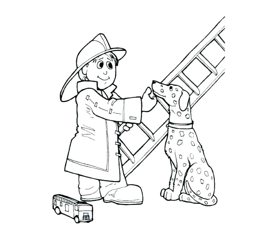 846x800 Fireman Hat Coloring Page Firefighter Coloring Pages Printable