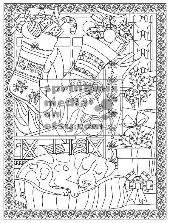 Christmas Coloring Page 570x750 Christmas Coloring Page