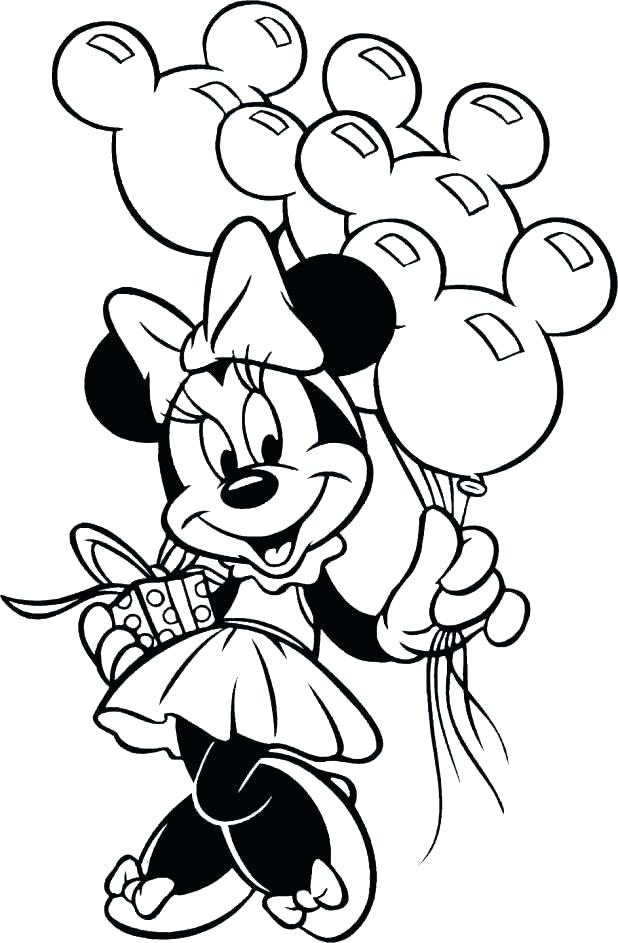 618x943 Mickey Birthday Coloring Pages Mickey Mouse First Birthday