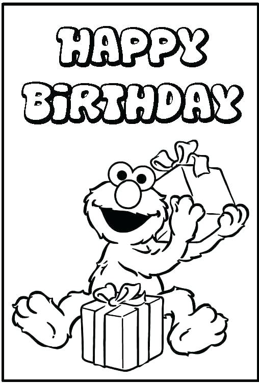 508x751 Sesame Street Happy Birthday Coloring Pages Happy Birthday