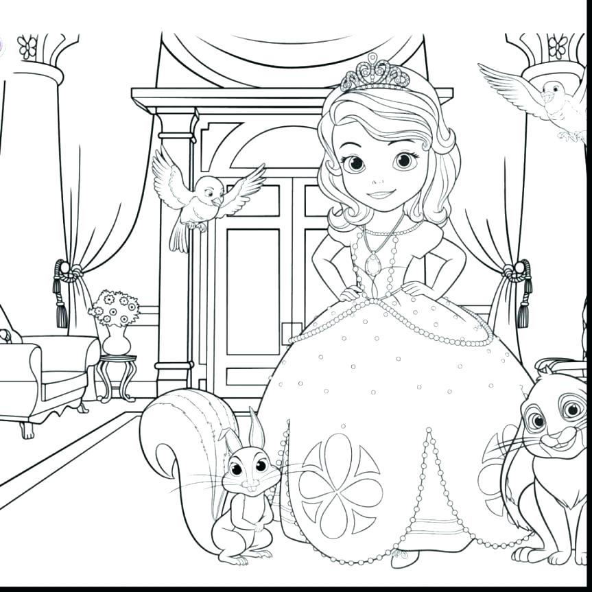 Sofia The First Coloring Pages Free First Coloring Pages The First 863x863 Sofia The First Coloring Pages Free First Coloring Pages The First