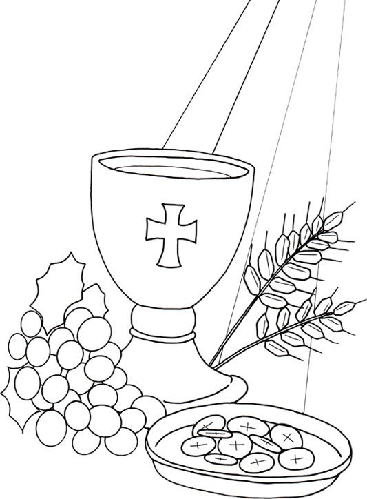533x724 First Holy Communion Coloring Pages By Bianca Communion Art