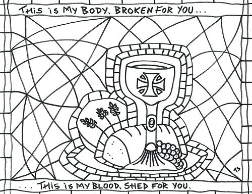 500x384 Terrific First Communion Coloring Pages Communion Coloring Pages