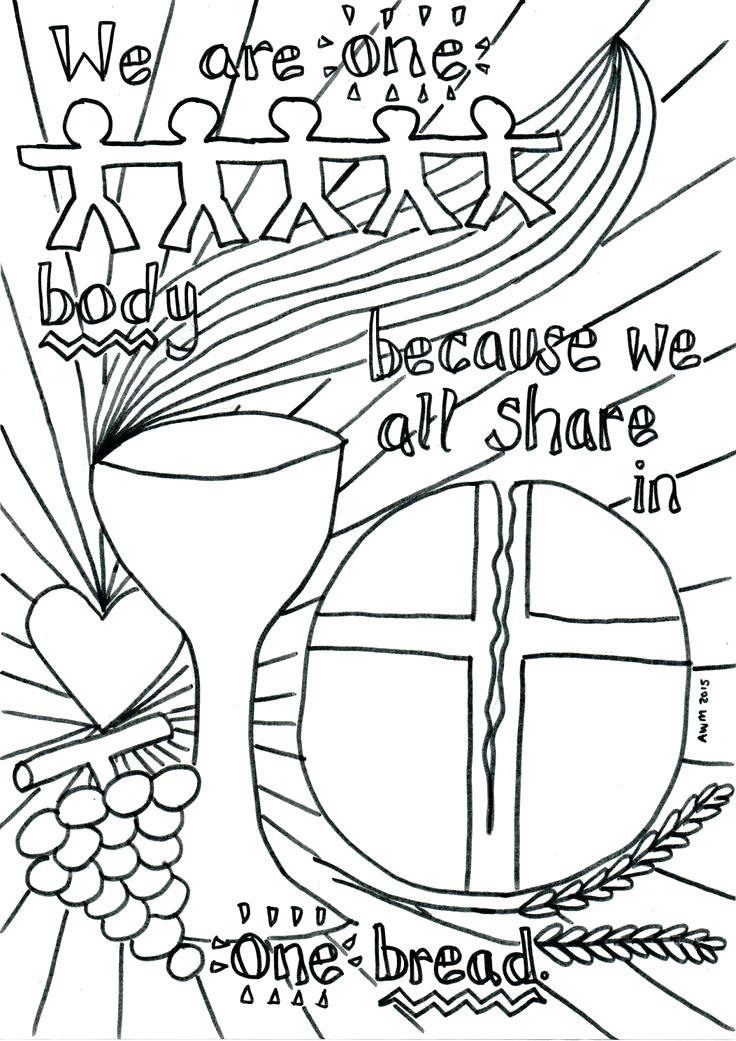 736x1041 Communion Coloring Pages Communion Coloring Pages First Communion