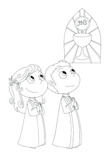 353x500 Communion Coloring Pages Download First Communion Coloring Pages