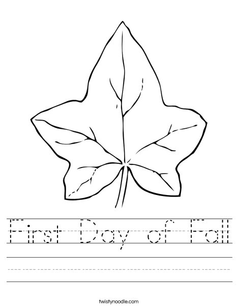468x605 First Day Of Fall Worksheet