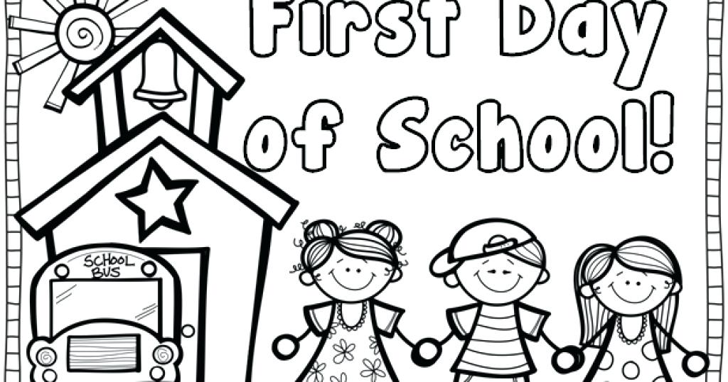 1024x538 First Day Of Kindergarten Coloring Page 2253686