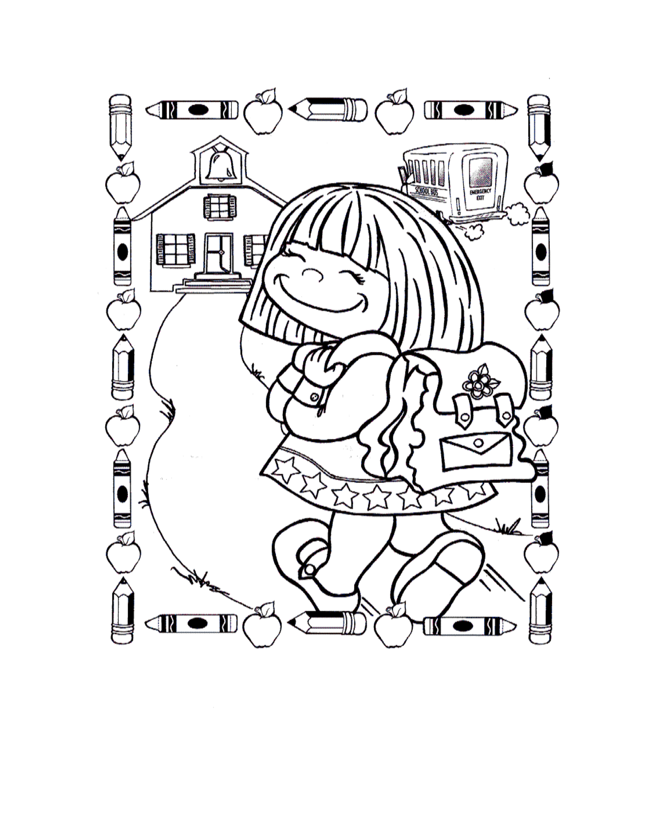 1275x1650 Reduced First Day Of Preschool Coloring Pages