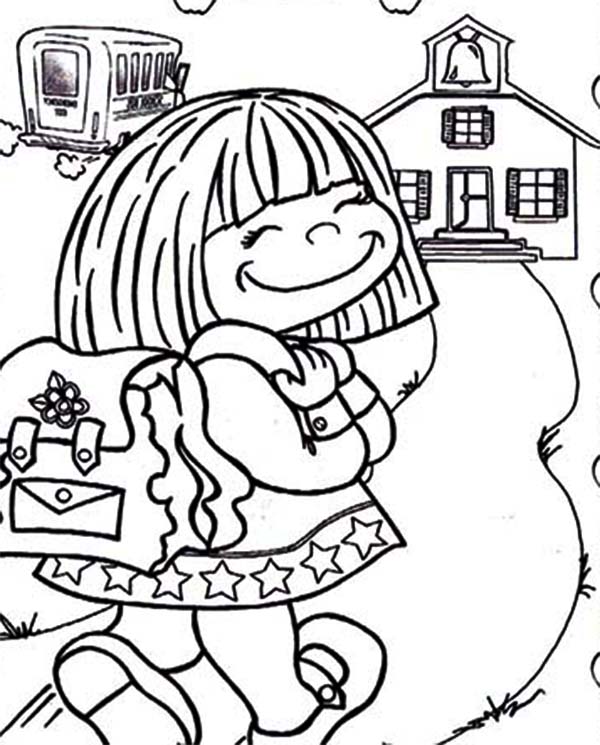 40 First Day School Coloring Pages, Amelia Bedelia First Day 600x745 40 First Day School Coloring Pages, Amelia Bedelia First Day