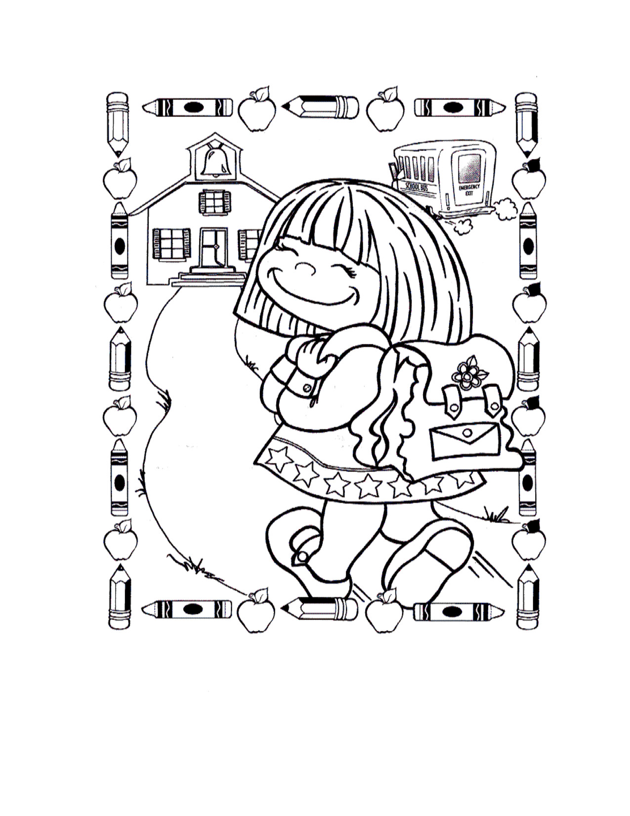 First Day Of School Coloring Pages For Kindergarten Bookmontenegro 1275x1650 First Day Of School Coloring Pages For Kindergarten Bookmontenegro