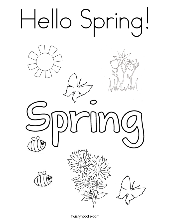 Spring Coloring Pages 685x886 Spring Coloring Pages