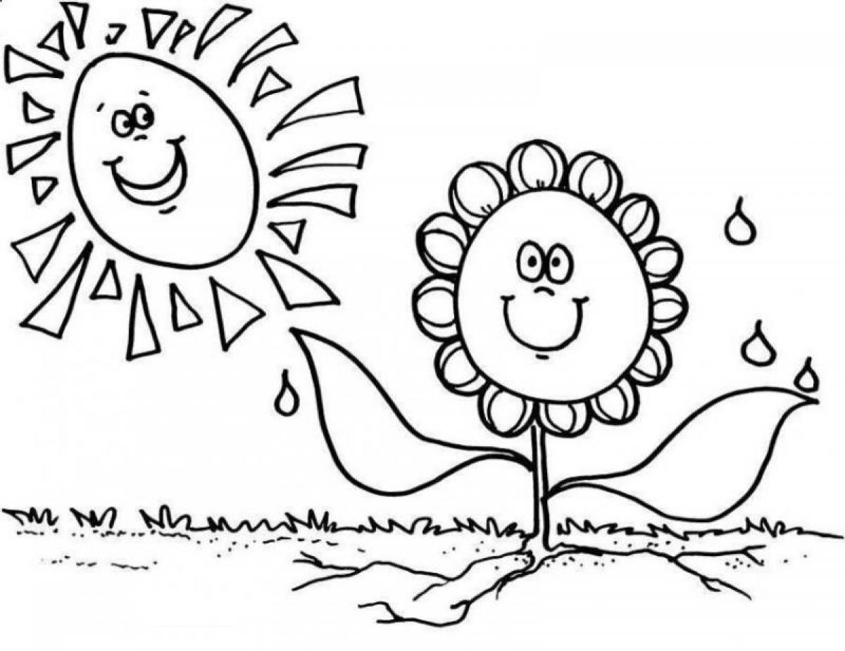 Spring Coloring Pages 1200x925 Spring Coloring Pages