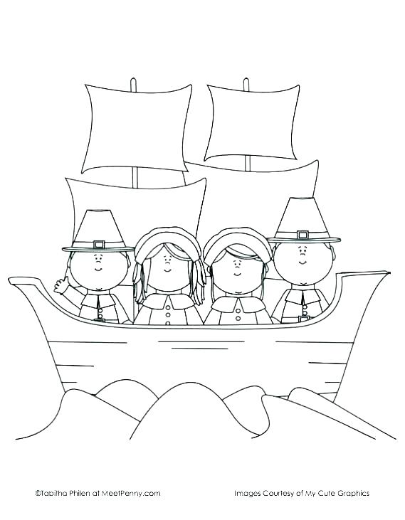 First Thanksgiving Coloring Pages