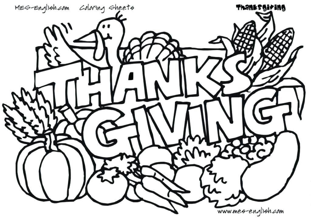 1024x719 Coloring Pages For Thanksgiving For Free Thanksgiving Color Pages
