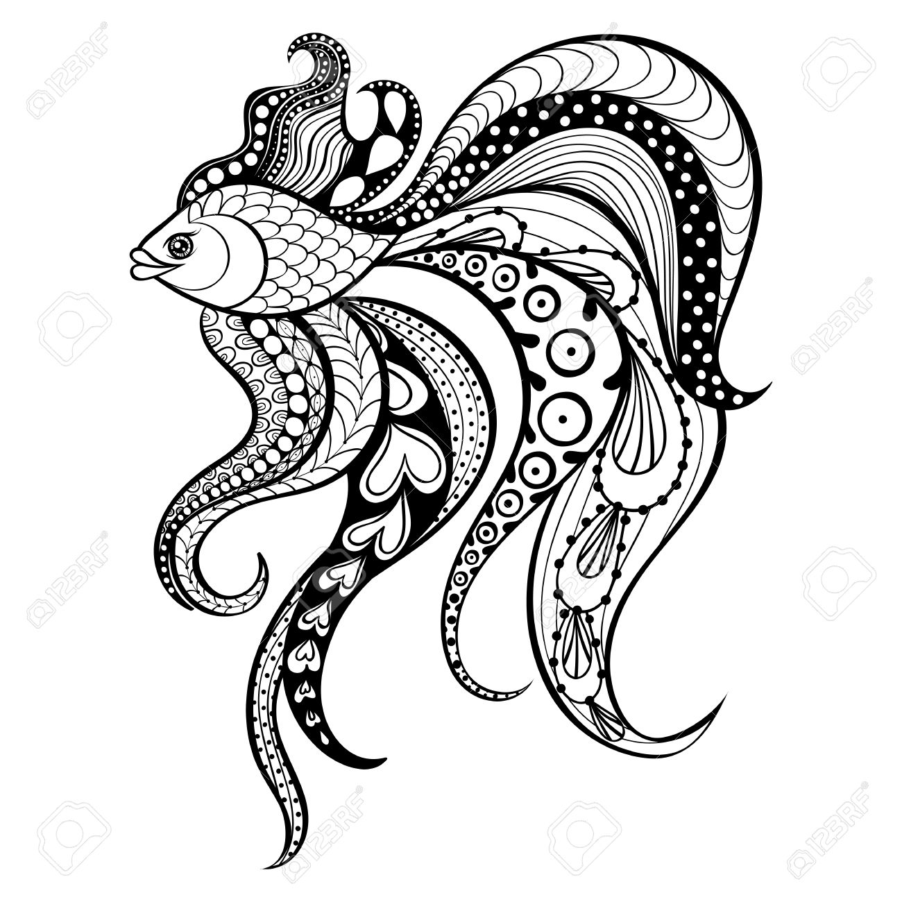 Fish Adult Coloring Pages at GetColorings.com | Free printable ...
