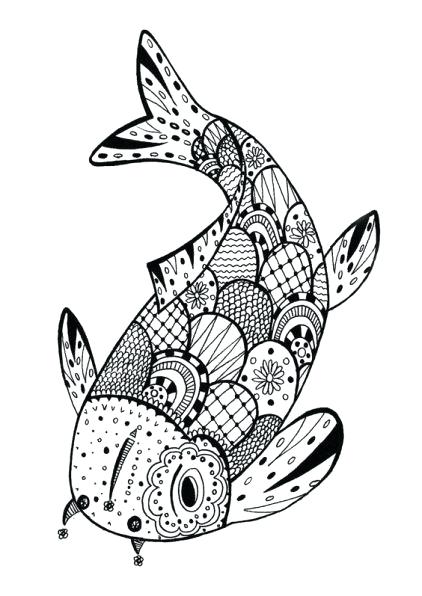 422x596 Free Coloring Pages Fish Adult Coloring Pages Fish 1 Free Coloring