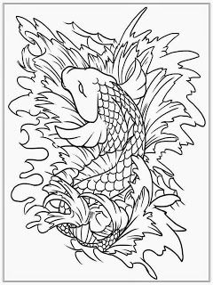 240x320 Koi Fish Adult Coloring Pages Free Coloring Pages For Adults