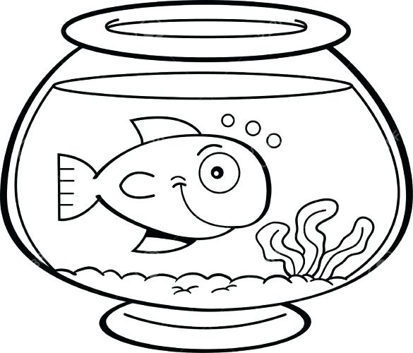 Fish Bowl Coloring Page at GetColorings.com | Free printable colorings ...