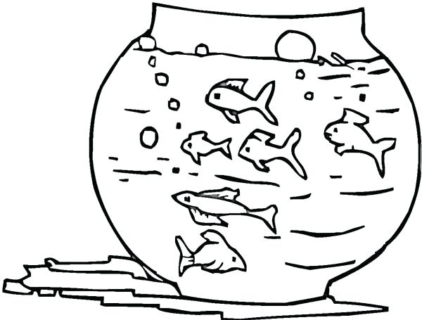 Fish Bowl Coloring Pages Awesome Fish Bowl Coloring Page Goldfish 600x455 Fish Bowl Coloring Pages Awesome Fish Bowl Coloring Page Goldfish