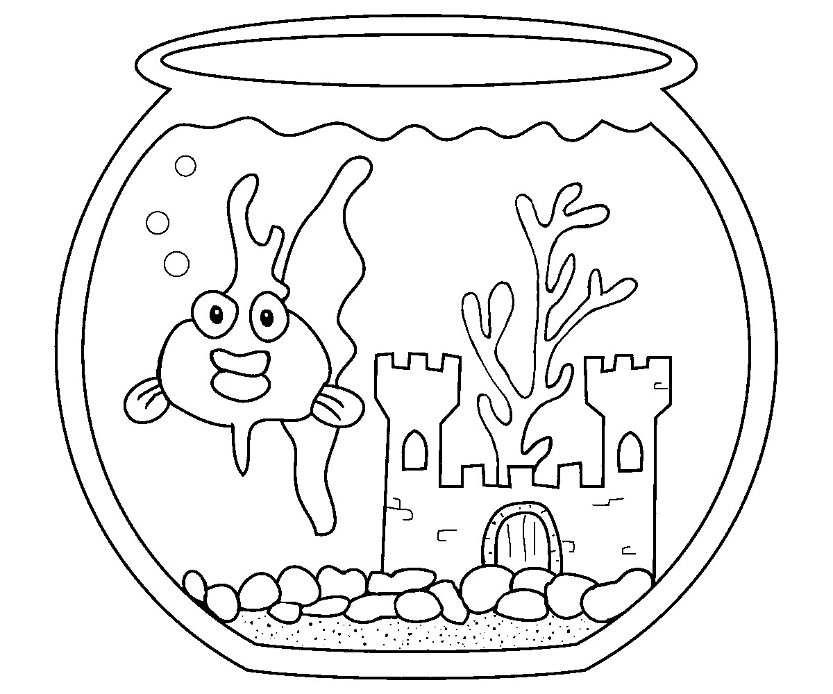 Goldfish Coloring Pages 1200x1000 Goldfish Coloring Pages