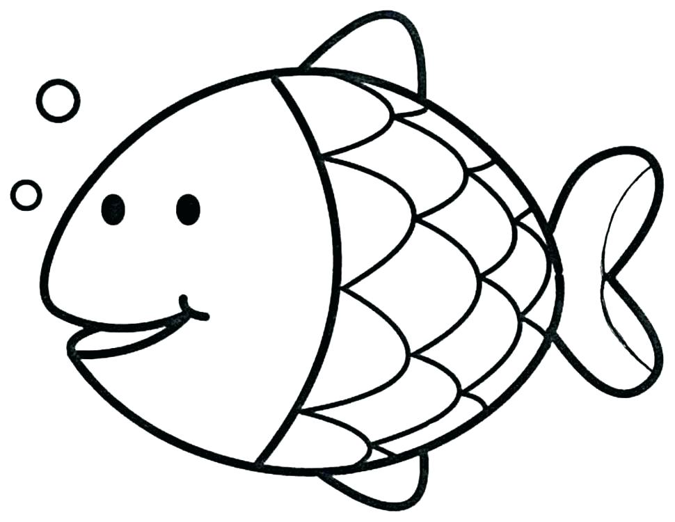 Cartoon Fish Coloring 1