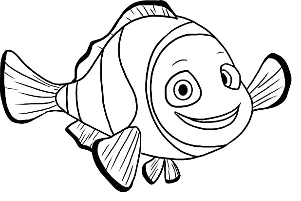 Clown Fish Coloring Page Amp Coloring Book 618x412 Clown Fish Coloring Page Amp Coloring Book