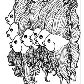 268x268 Fish Coloring Pages For Adults Give The Best Coloring Pages