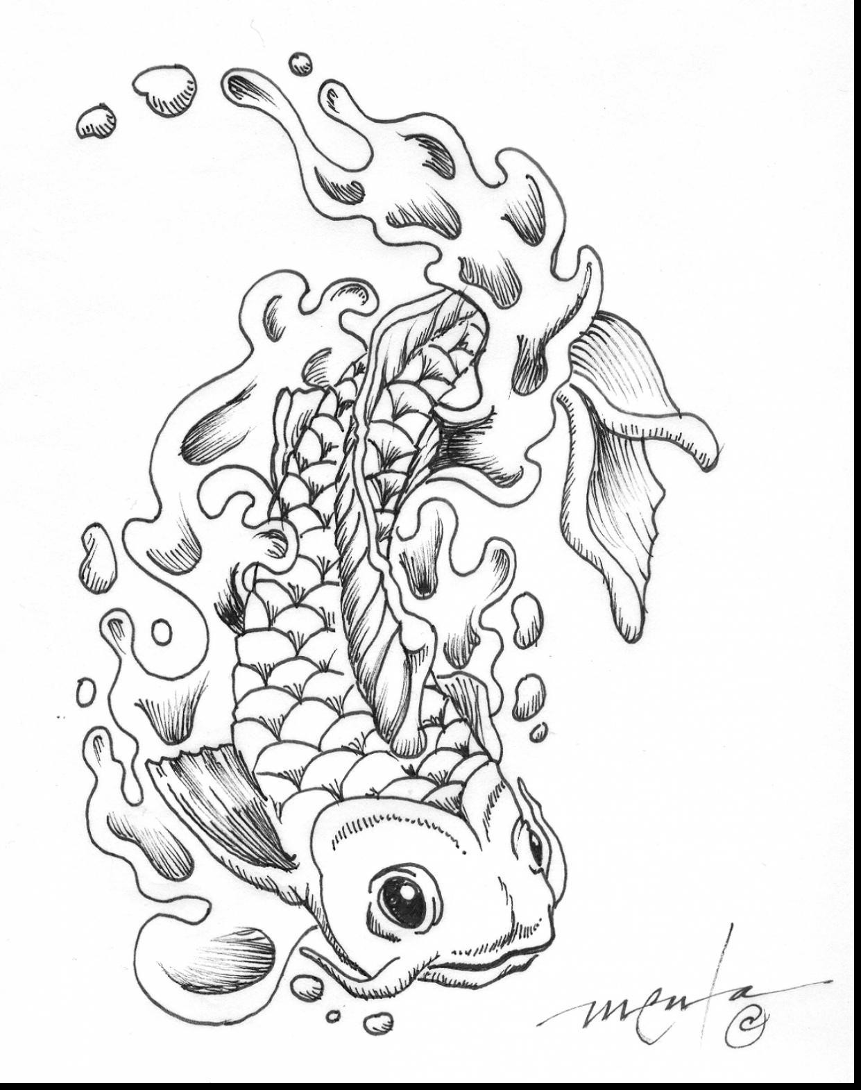 1241x1570 Koi Coloring Pages For Adults @ Koi Fish Coloring Page Group 57