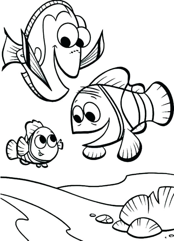 Fish Coloring Page Clown Fish Picture Of Clown Fish Coloring Pages 600x833 Fish Coloring Page Clown Fish Picture Of Clown Fish Coloring Pages