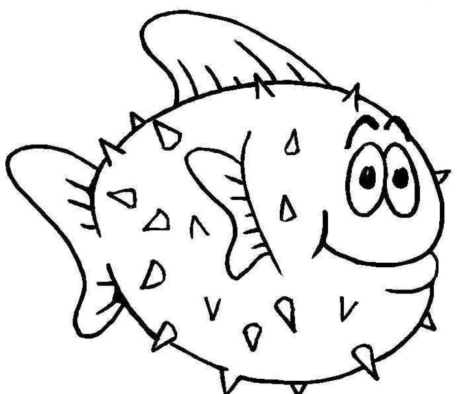 Fish Coloring Pages For Kids Fish Coloring Pages Puffer Fish 900x777 Fish Coloring Pages For Kids Fish Coloring Pages Puffer Fish