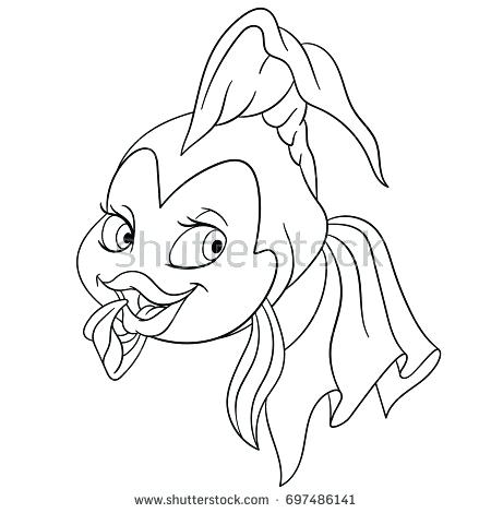 Coloring Page Cartoon Goldfish Gold Fish Stock Vector Coloring 450x470 Coloring Page Cartoon Goldfish Gold Fish Stock Vector Coloring