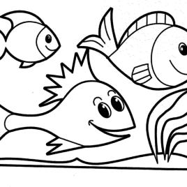 Fish Coloring Pages Dr Odd Fish Coloring Pages For Preschoolers 268x268 Fish Coloring Pages Dr Odd Fish Coloring Pages For Preschoolers
