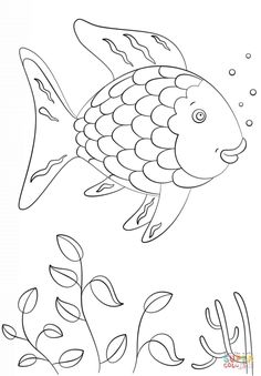 Preschool Rainbow Fish Coloring Sheet To Print For Free Creative 236x339 Preschool Rainbow Fish Coloring Sheet To Print For Free Creative