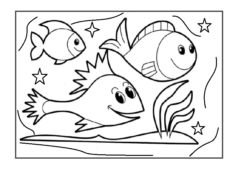 Fish Coloring Pages For Toddlers
