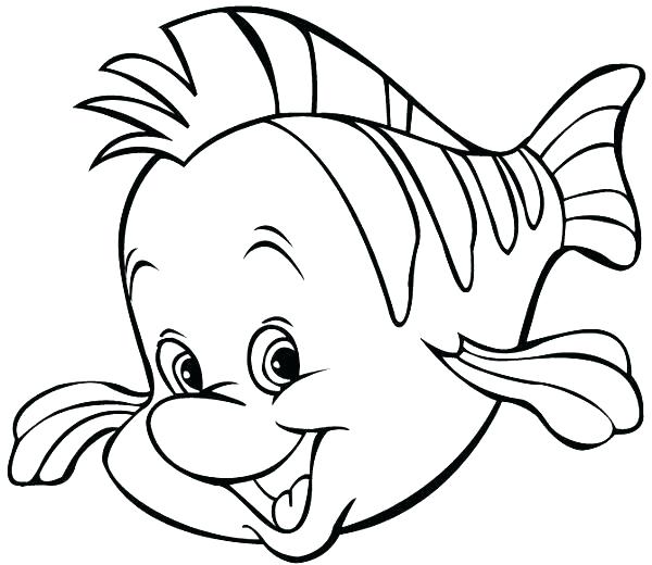 600x520 Fishes Coloring Pages Cartoon Fish Coloring Pages Best Cartoon
